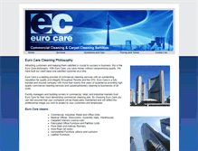 Tablet Screenshot of eurocarecleaning.com